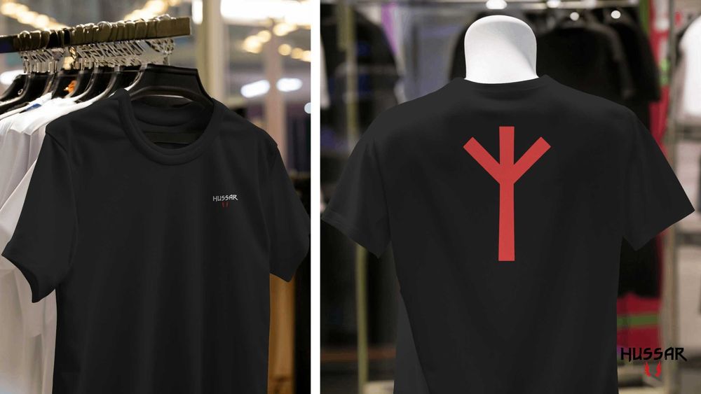 Koszulka HUSSAR – nordycki symbol | bawełna 100% | promocja 3+1 gratis