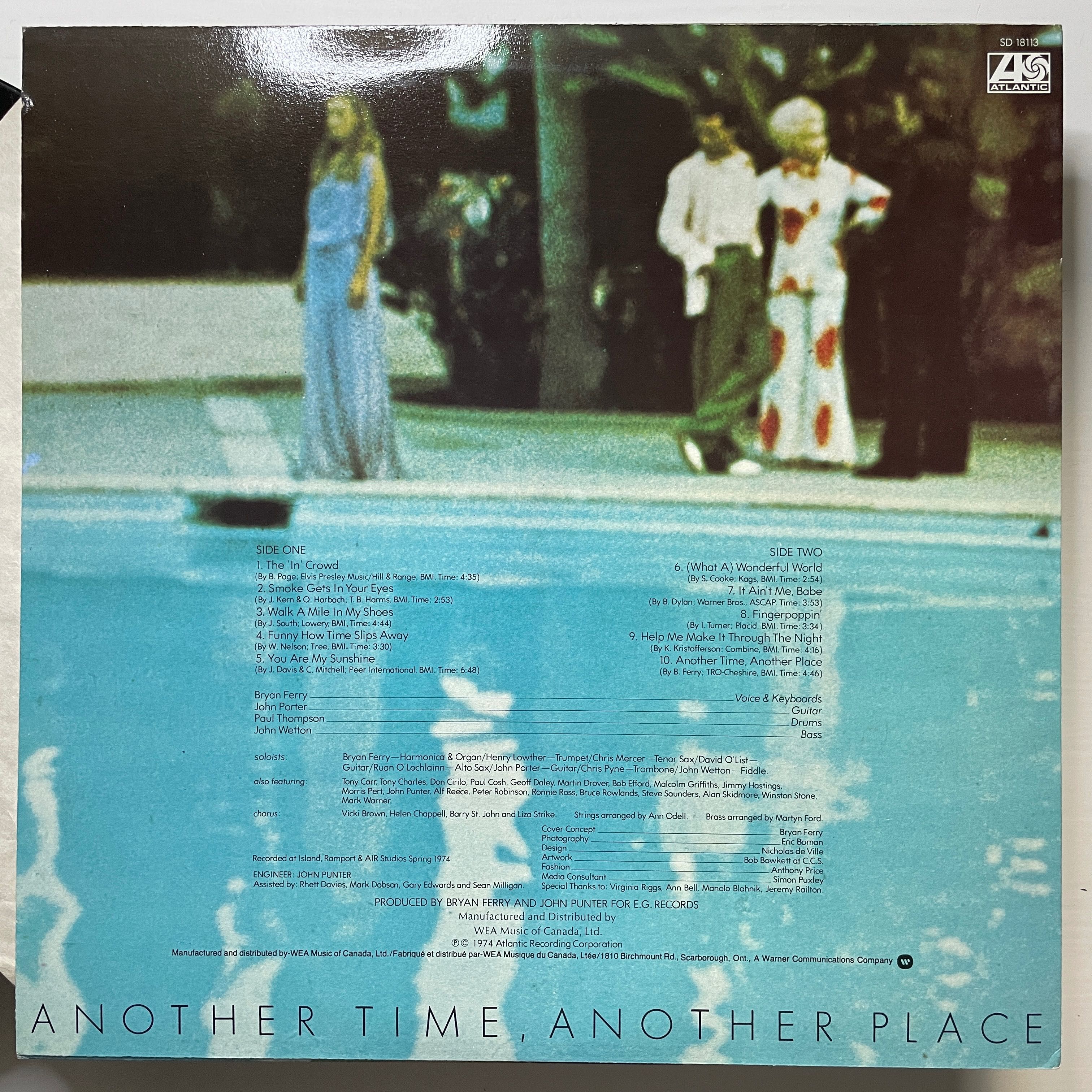 Bryan Ferry Another Time, Another Place [stan: EX] c1