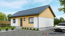 Dom PARTERO P3 mieszkalny całoroczny szkieletowy taras drewno 81,93m2