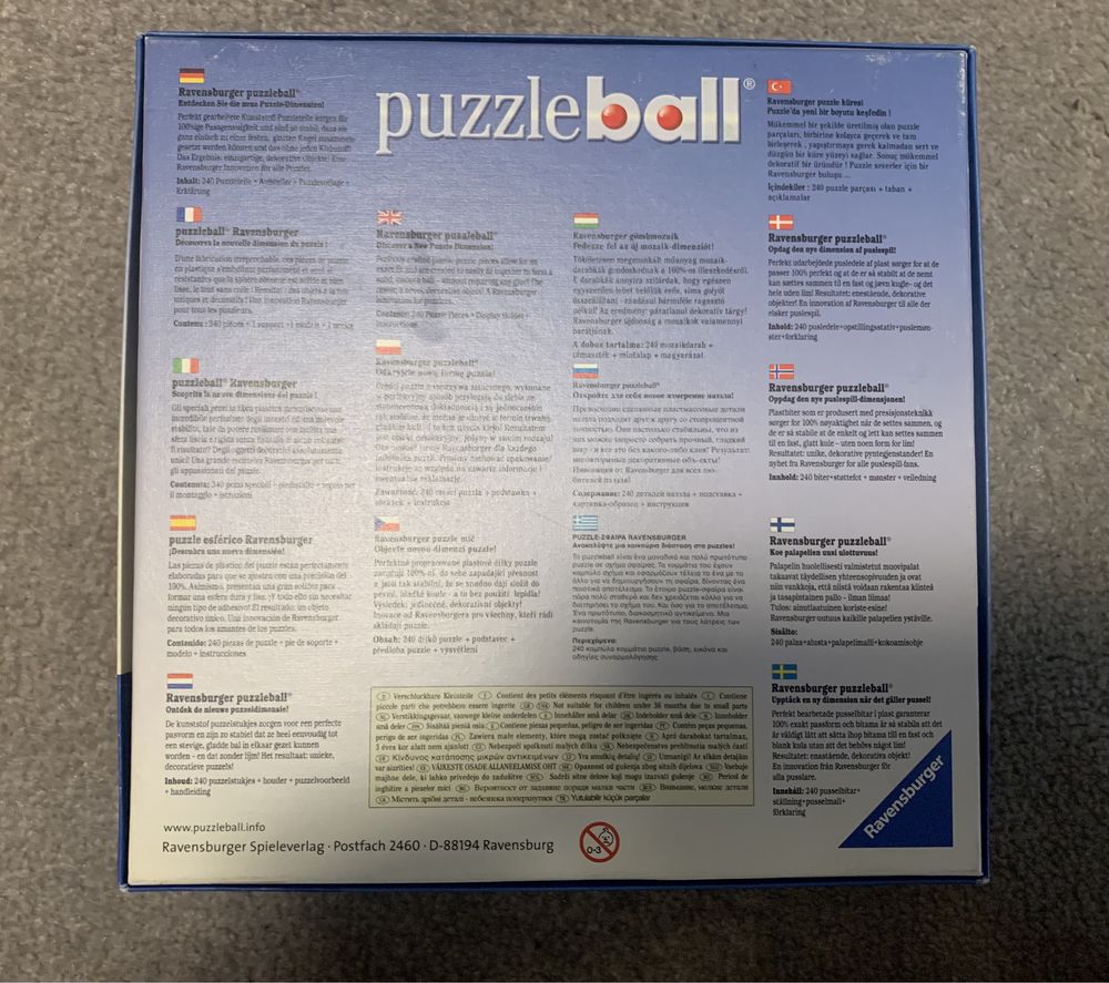 Puzzle 3D kula 240 elementów Sheepworld, puzzleball