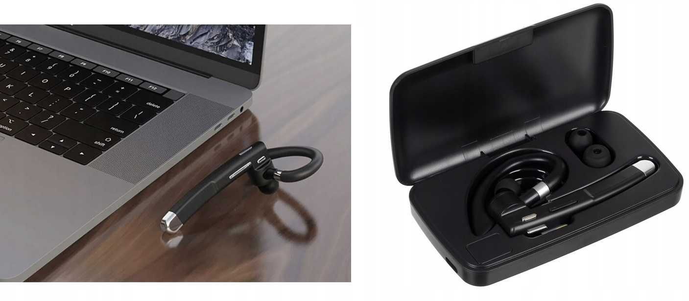 Słuchawka bezprzewodowa Bluetooth Zestaw Słuchawkowy Rozmów Powerbank
