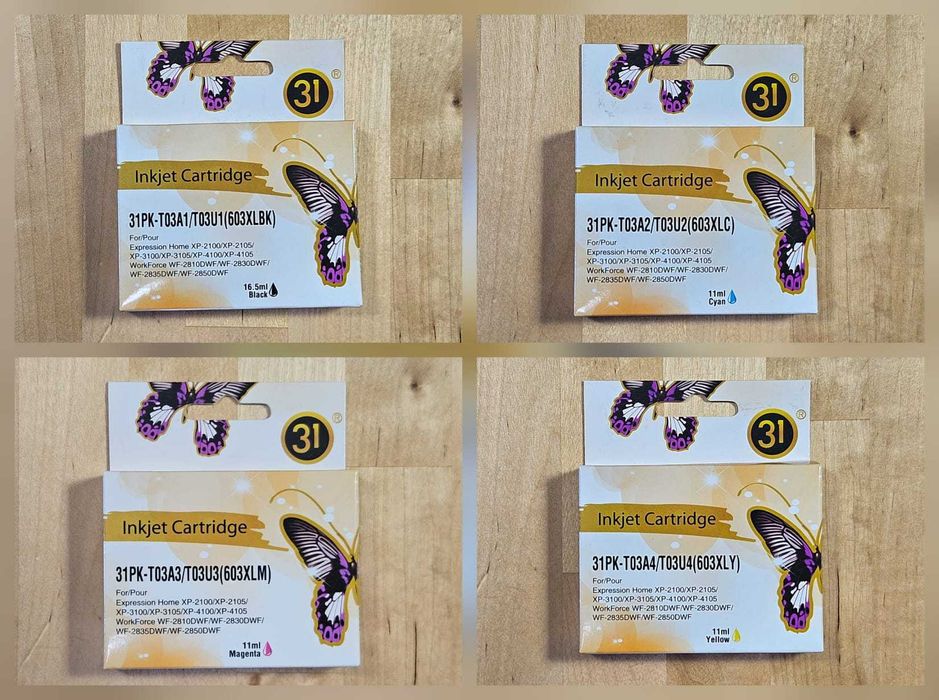 Tinteiro/cartucho EPSON 303XL BK/C/M/Y 16,5ml  ou 11ml (compatível)