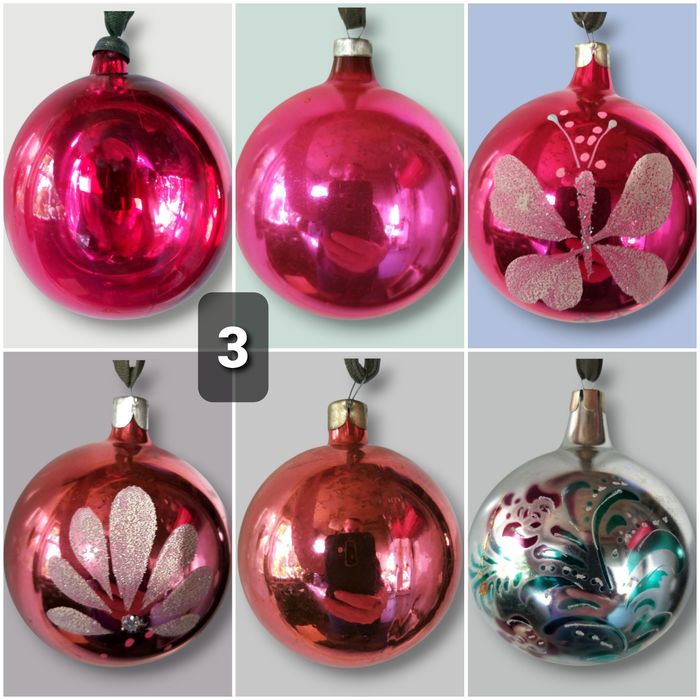 Ёлочные игрушки, стекло, СССР