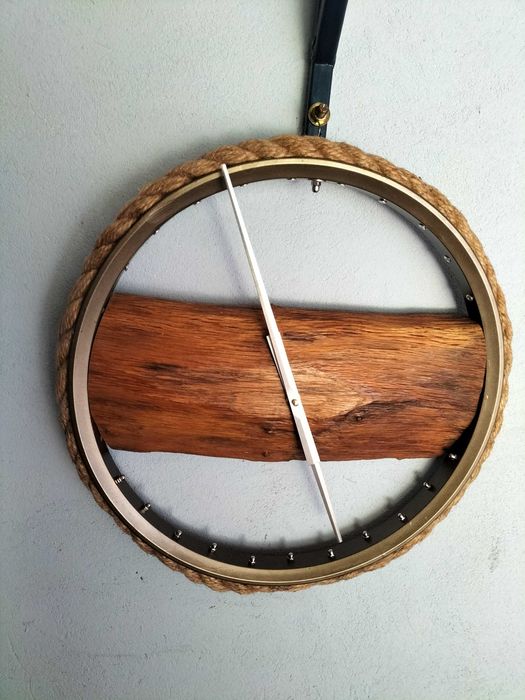 Zegar ścienny drewniany duży