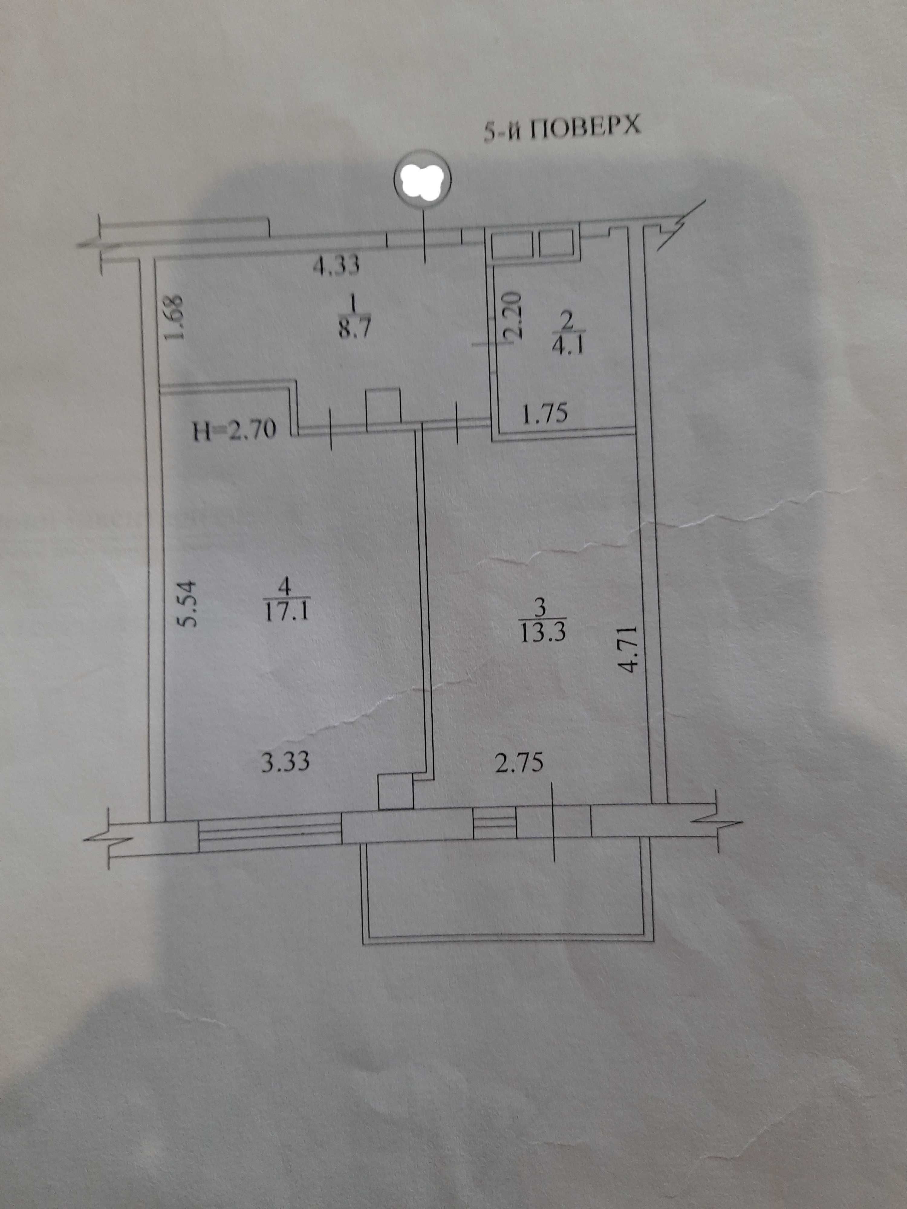 Продам 1ккв,ЖК Меридиан,ул.Гв-Широнинцев 74б,5\13,под чистовую отделку