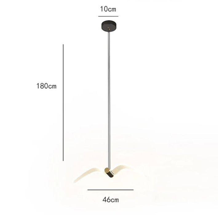 Lampa wisząca LED sufitowa 3000K ptak