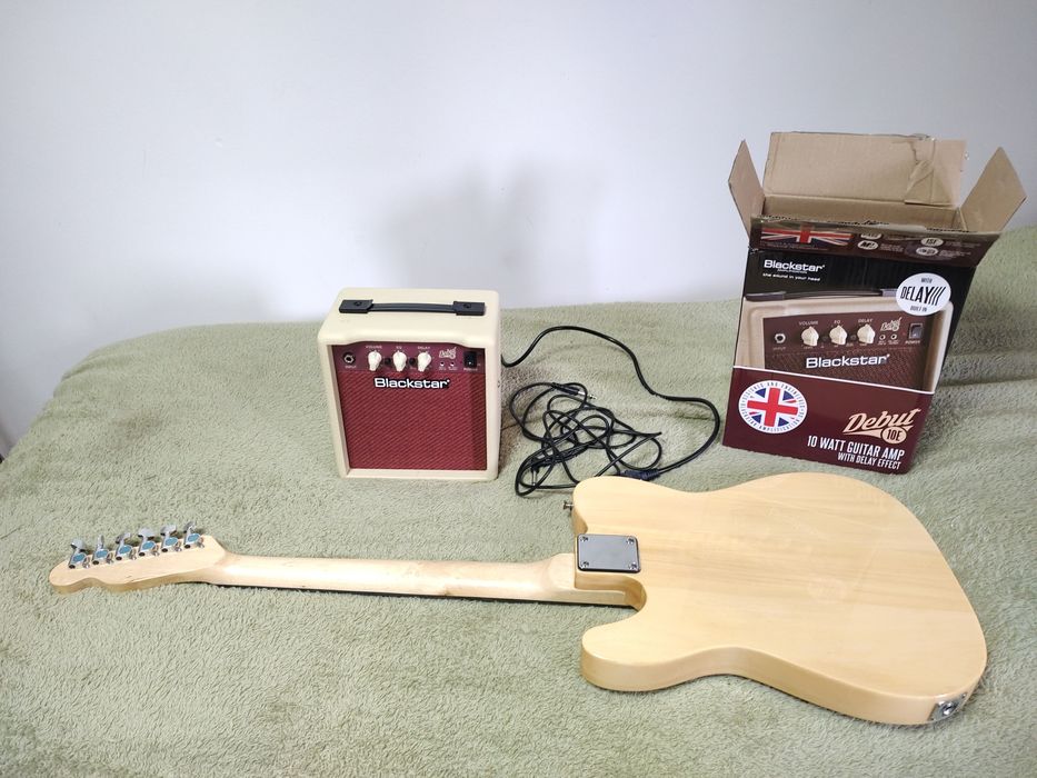 NOWA Vibe Telecaster gitara elektryczna Blackstar Debut 10E piecyk