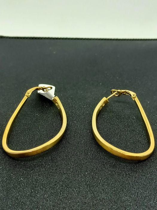 Złote kolczyki o próbie 585 waga 12.65g piękne