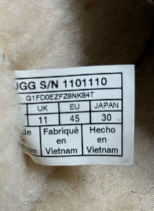 Капці ugg автентичні 45 рр