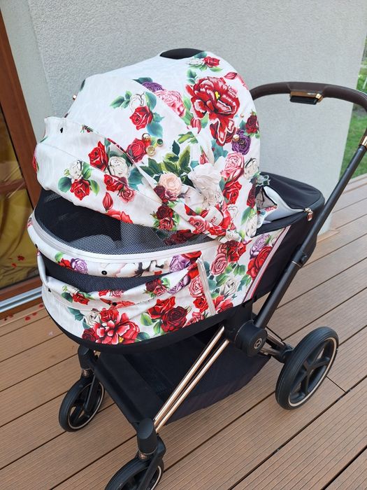 Cybex Priam Blossom Spring gondola + stelaż wózek