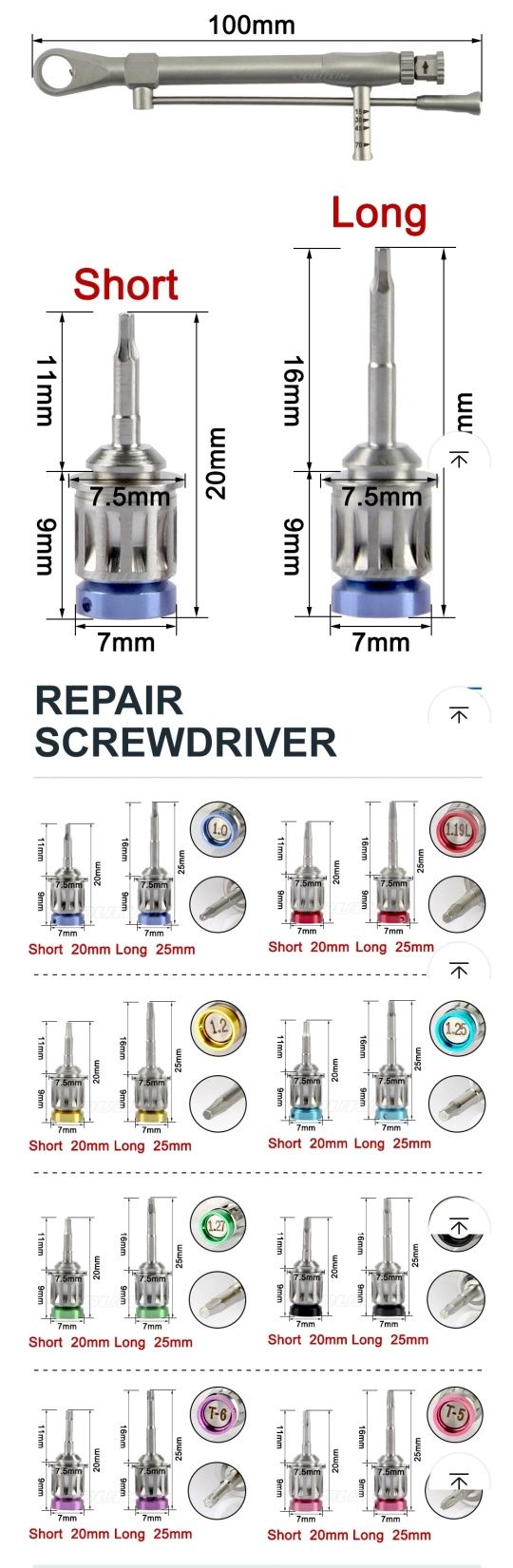Kit chaves implantes dentário "NOVO"
