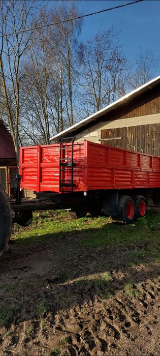 Przyczepa na tandemie wywrot 3 strony