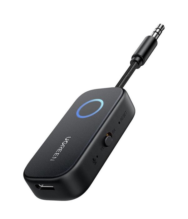 Bluetooth-адаптер Ugreen Bluetooth 5.2 приймач адаптер 3.5 мм Black