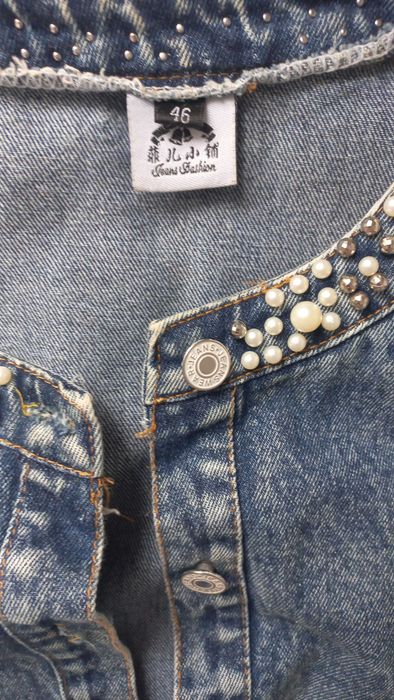 Джинсова куртка,джинсовка,кардиган  джинсовий жакет46