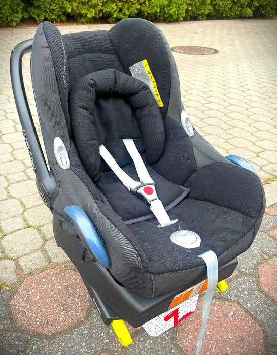 MaxiCosi Cabrio: pierwszy fotelik 0-13kg (baza+nosidełko+akcesoria)