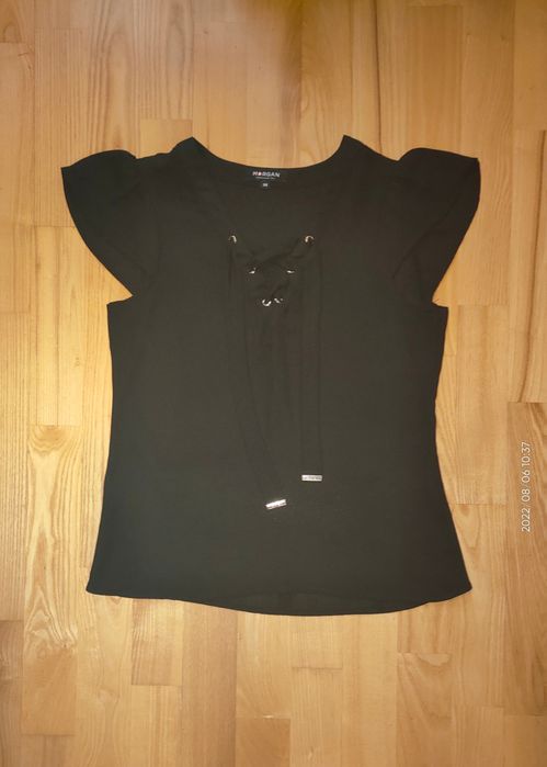 Czarna bluzka Morgan bez prasowania 36-38
