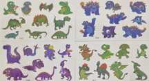 Zestaw Tatuaży dziecięcych dinozaury