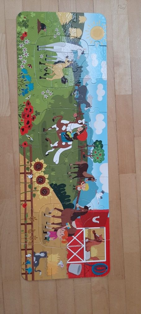 Dłuuugie puzzle w stadninie CzuCzu