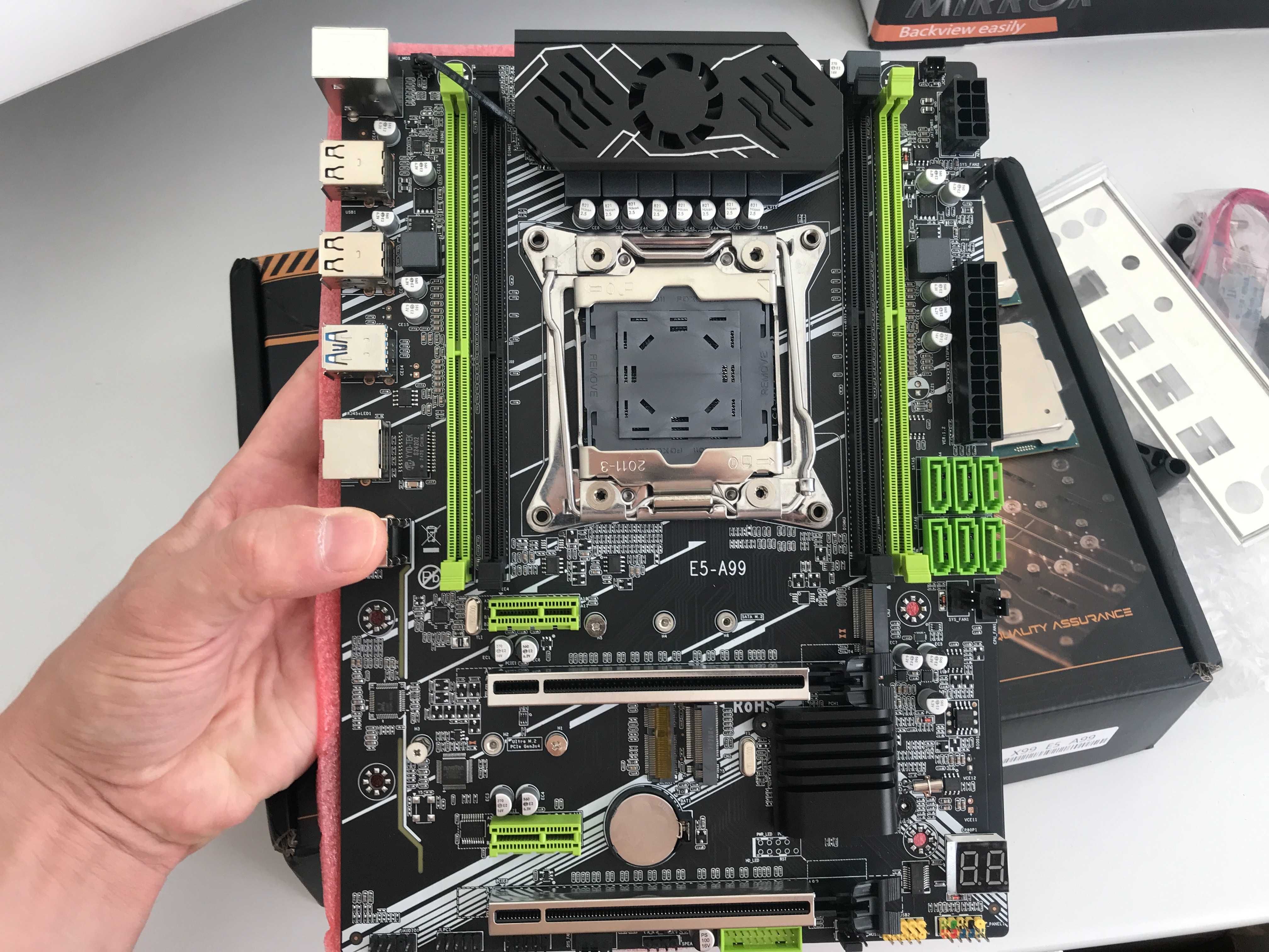 Материнська плата Qiyida X99 E5-A99, xeon 2680v4 / 2697v3 / 32gb