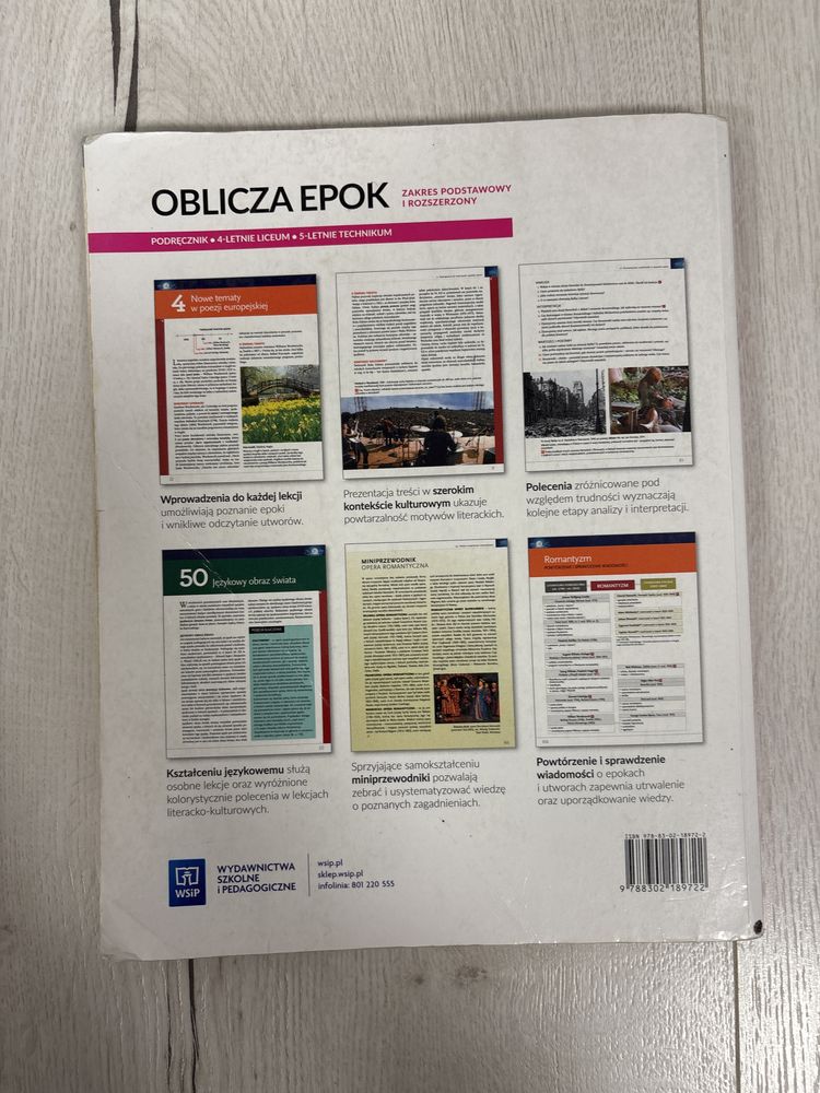 Oblicza epoki 2.1, podręcznik do j. polskiego