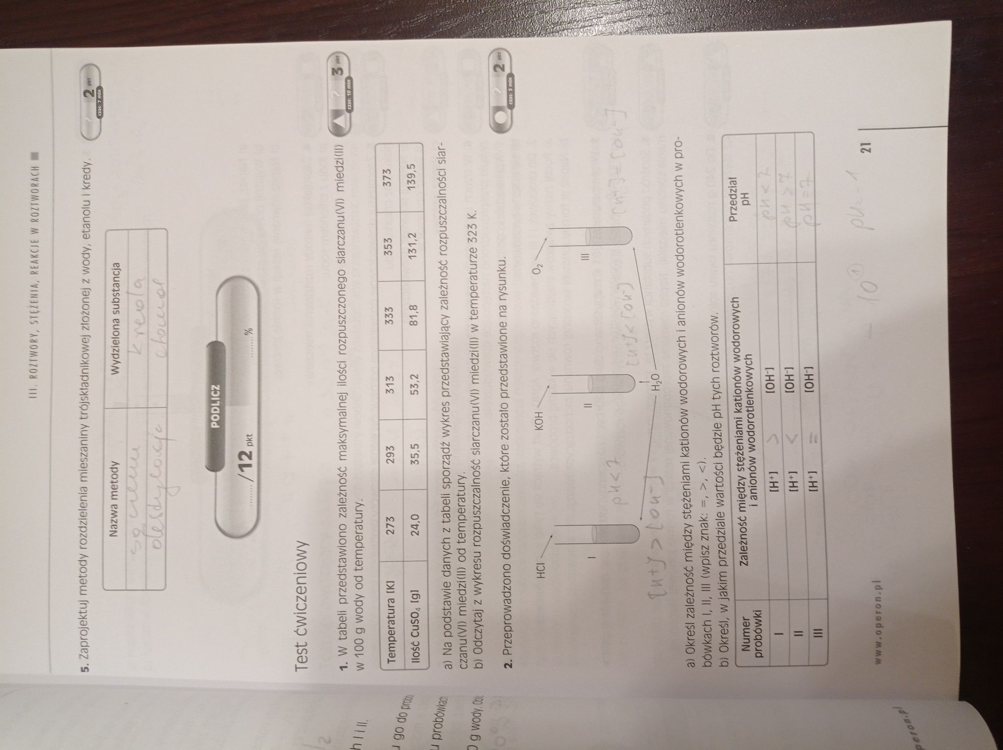 Chemia matura, operon, testy dla maturzysty. Hejwowska, podstawa, rozs