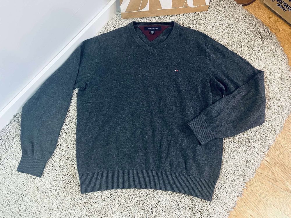 Piekny sweter tommy hilfiger M meski bawelna 100%
