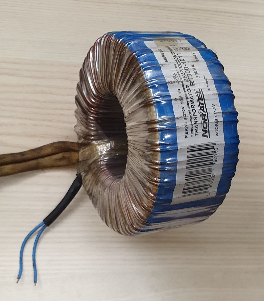 Transformator 12V 300W 25A toroidalny halogenów przecinarki ładowarki