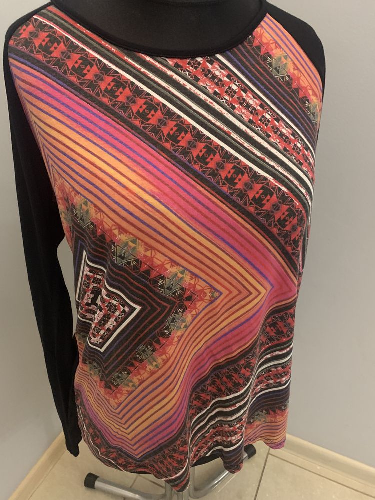 Desigual oversize bluzka/tunika, wzory jak obraz 3D M extra stan