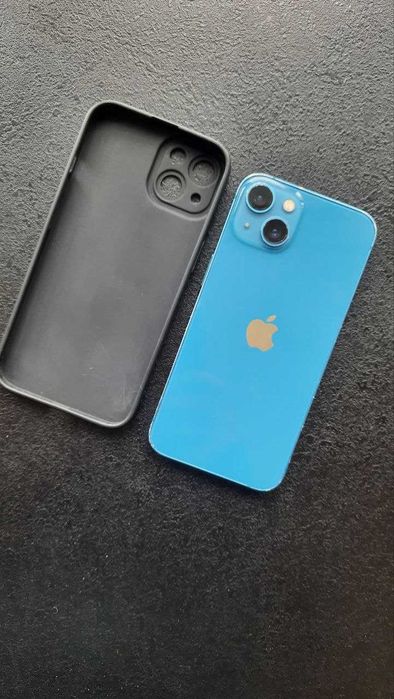 Смартфон Apple iPhone 13 256GB Blue + чехол + новая батарея pro max