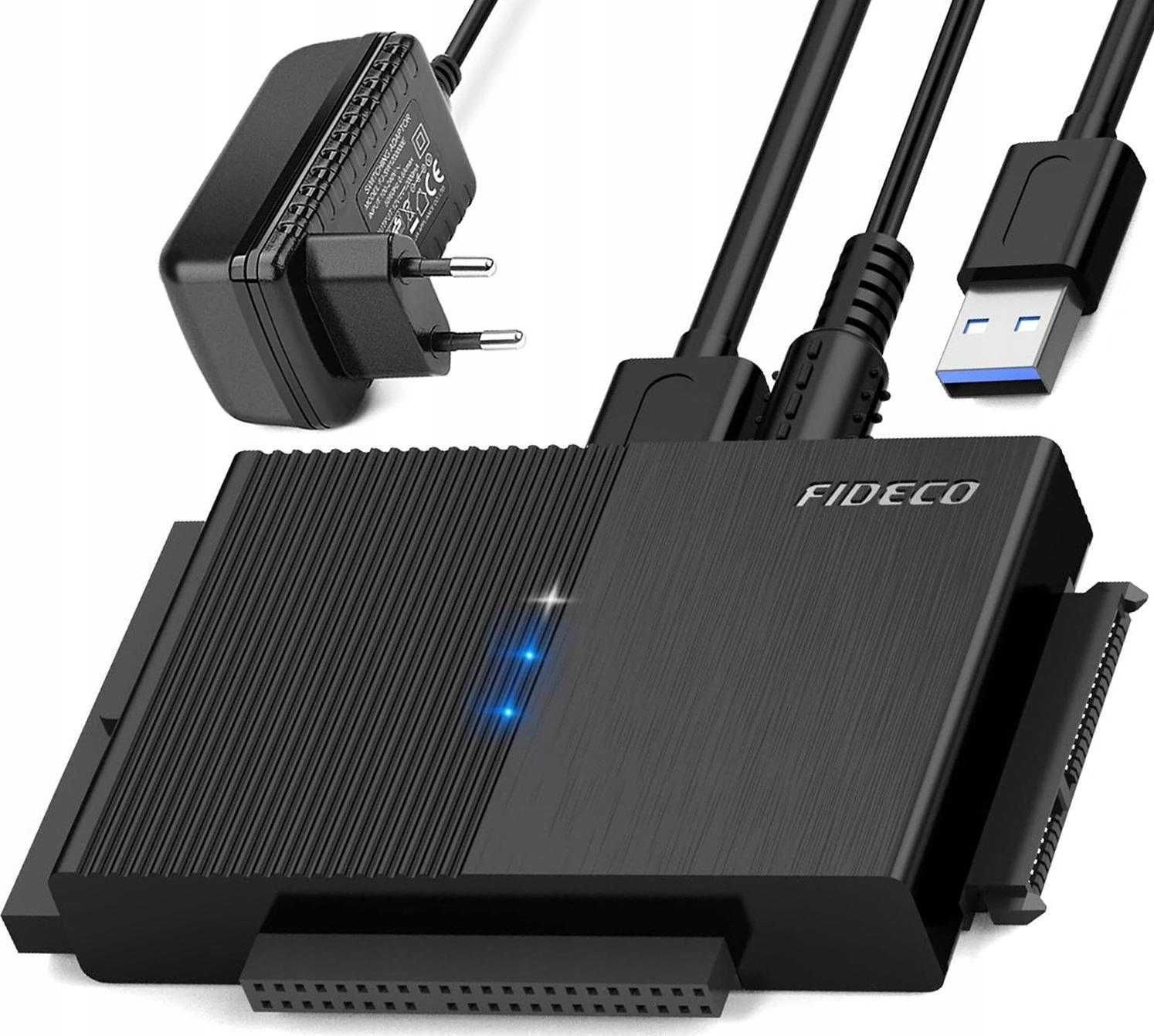 FIDECO USB 3.0 Dysk twardy Adapter dla 2,5 cala HDD/SSD