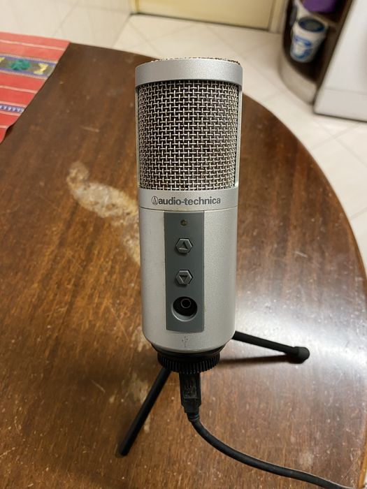Microfone ATR2500-USB Audio-Technica c/ cabo e mini tripé