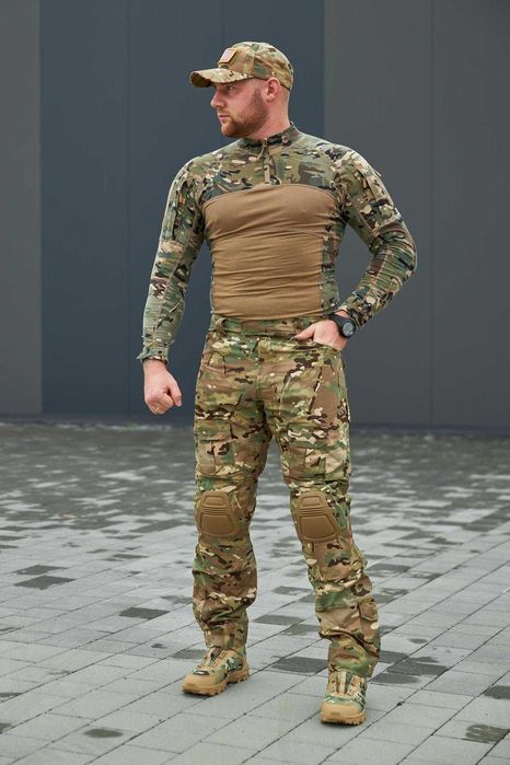 Тактичний костюм G2 Мультикам Штани з наколінниками Убакс та Бейсболка