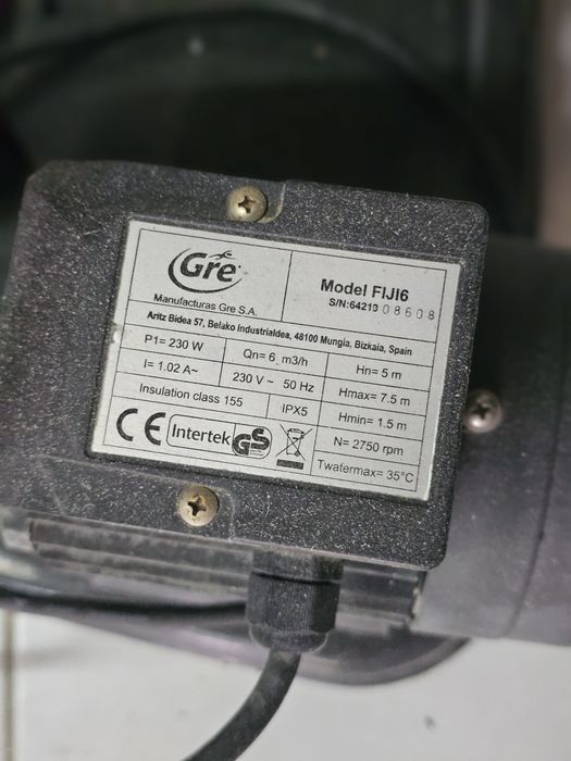 Bomba Fiji 230W para Gre FS400 BFIJI6FS
Info
Devido