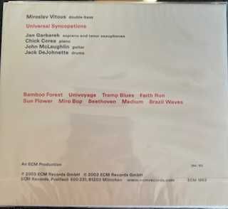 Miroslav Vitous: Universal Syncopations da CD da ECM