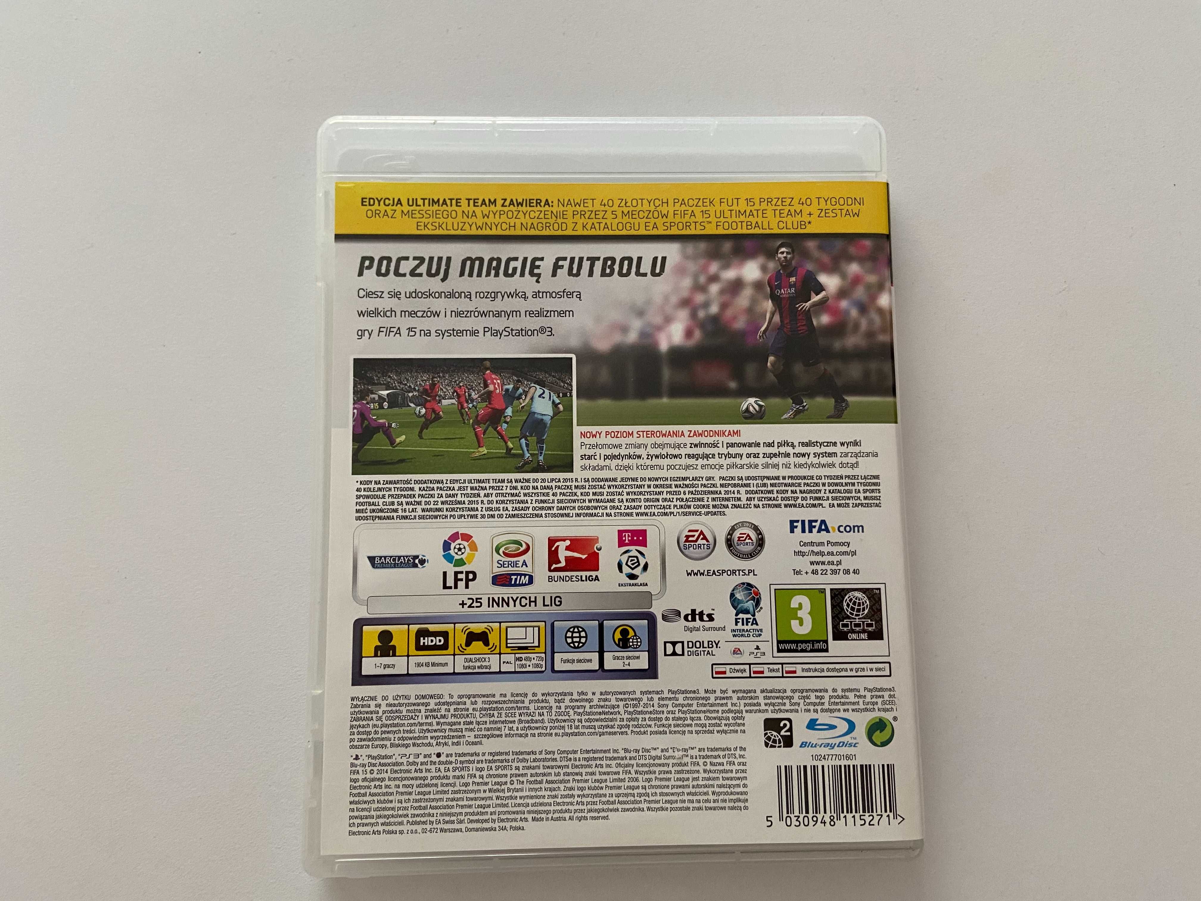 Fifa 15 PS3 Gra 2015 Playstation 3 Ultimate