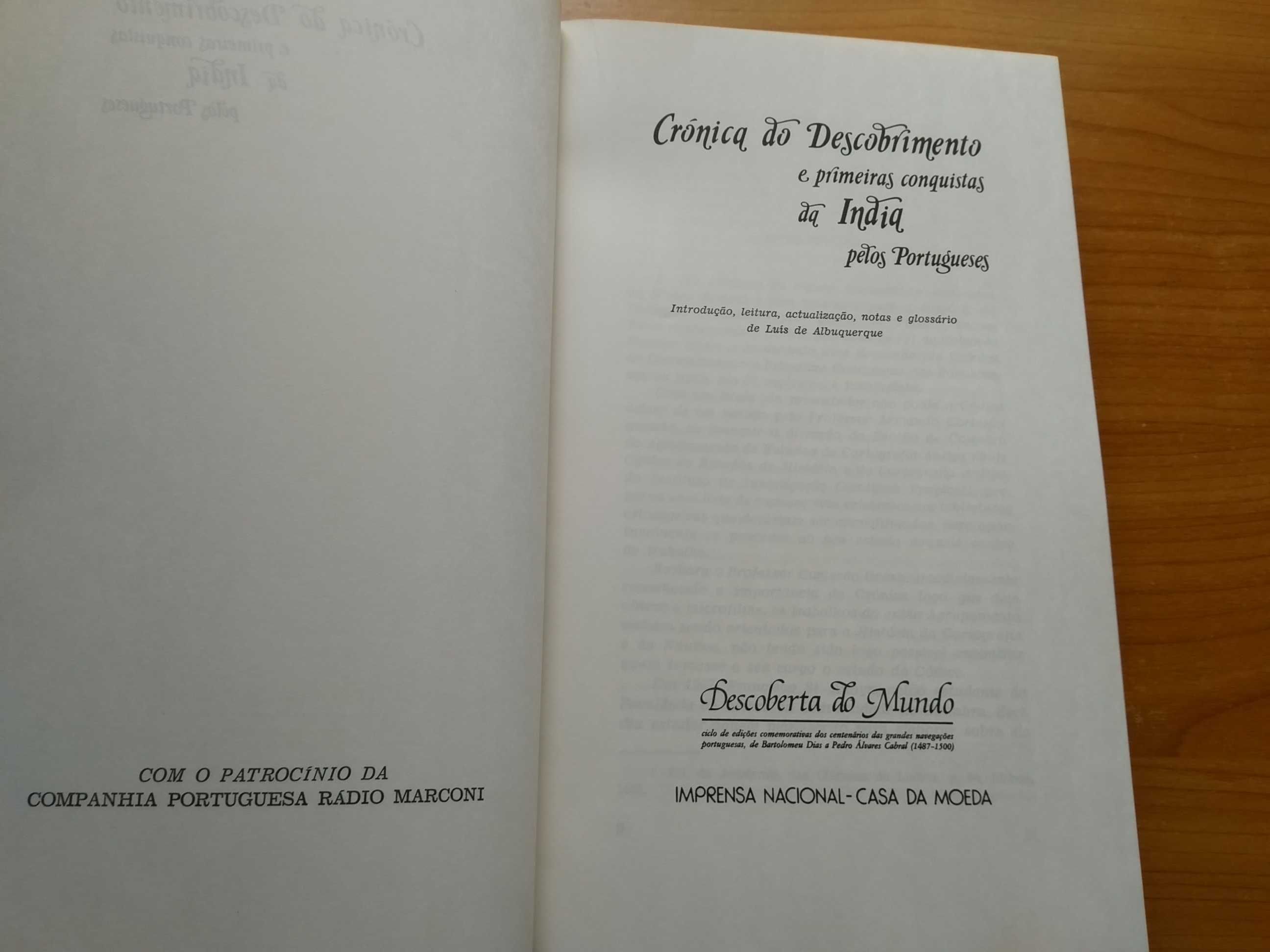 Crónica do Descobrimento e as Primeiras Conquistas da Índia...