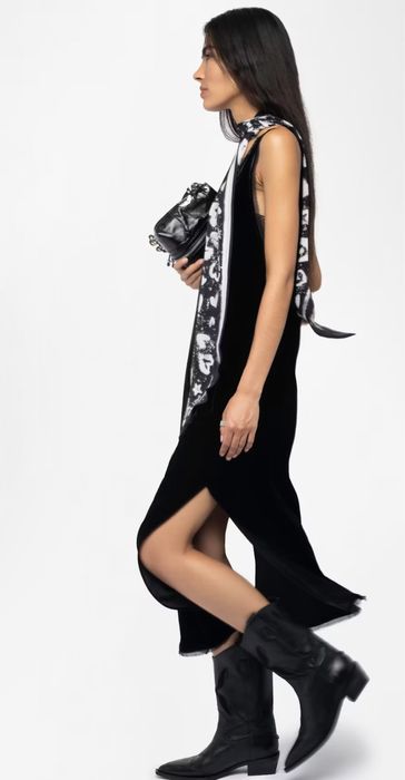 Платья черное бархатное Zadig & Voltaire