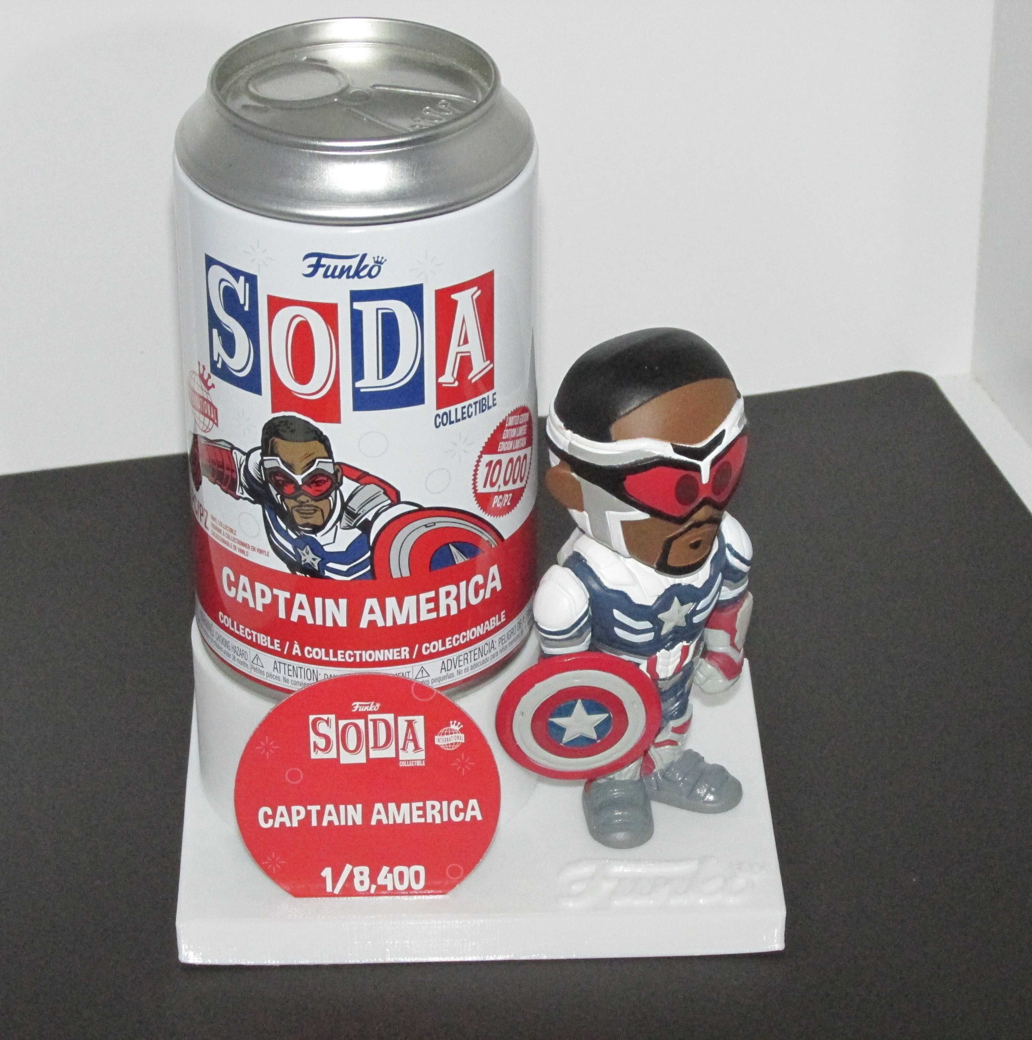 Funko SODA Captain America with Display Stand