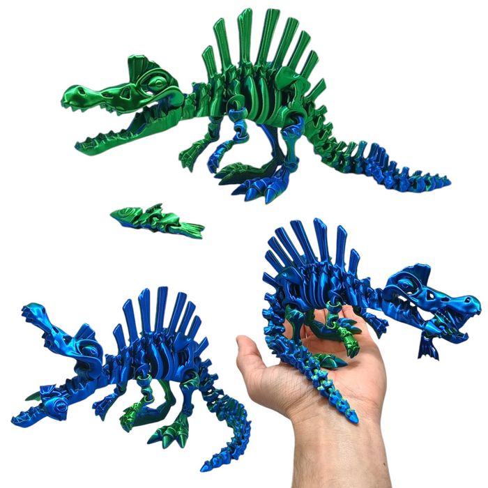 Dinozaur Spinozaur Ruchomy Midi, Jaszczur, Figurka Przegubowa, 59B3M
