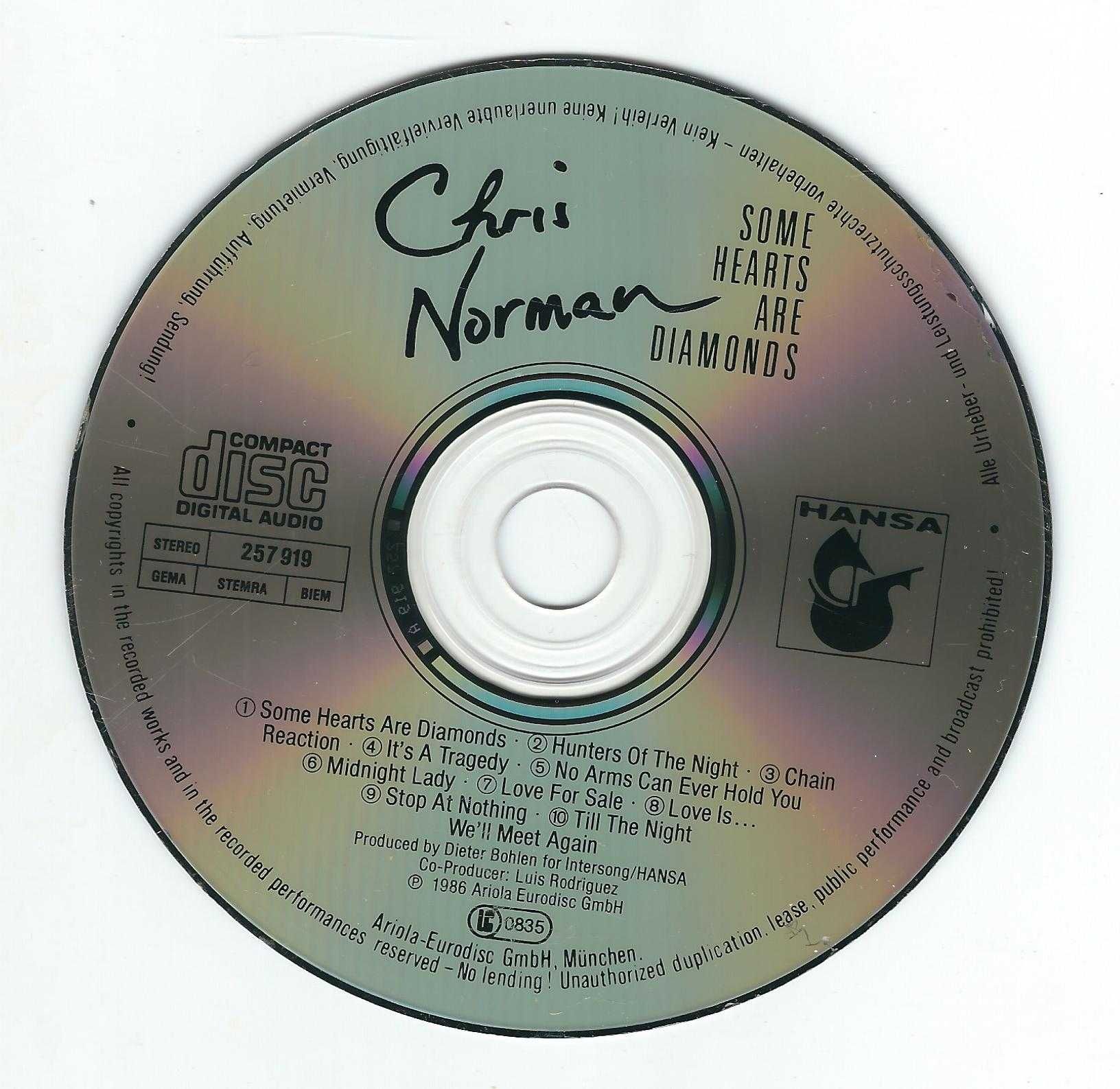 CD Chris Norman - Some Hearts Are Diamonds (1986) (Hansa)