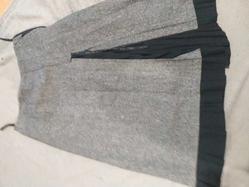 Spódnica dzianinowa szara S