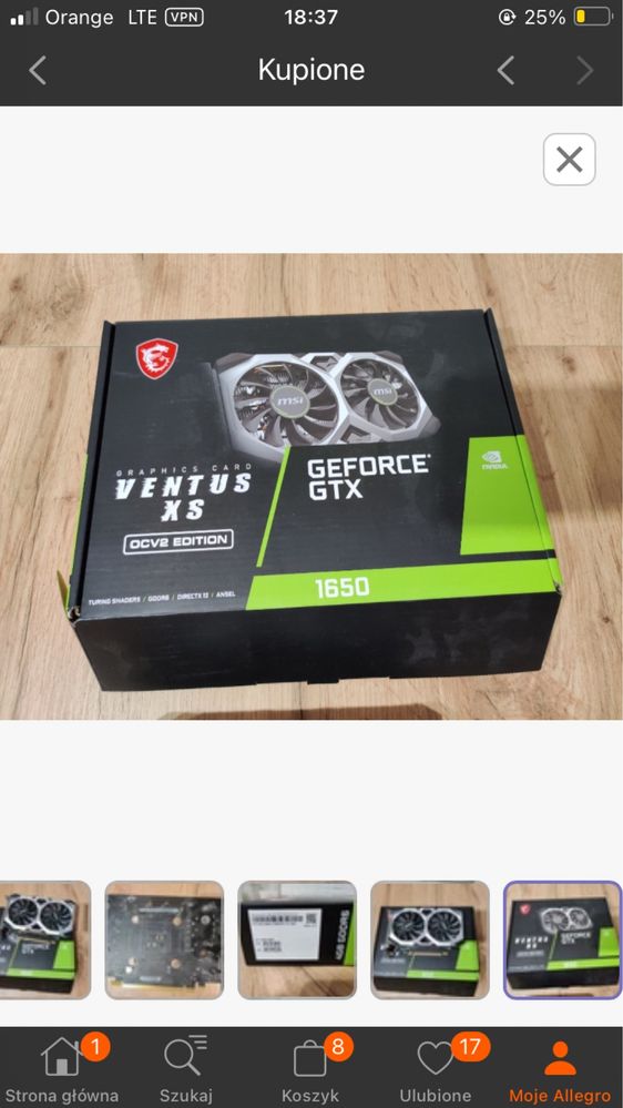 Karta graficzna GeForce GTX 1650 VENTUS 4GB
