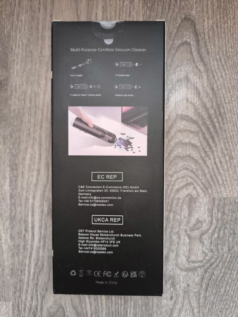 Мощный беспроводной пылесос для дома и машины, 2000mAh новый.