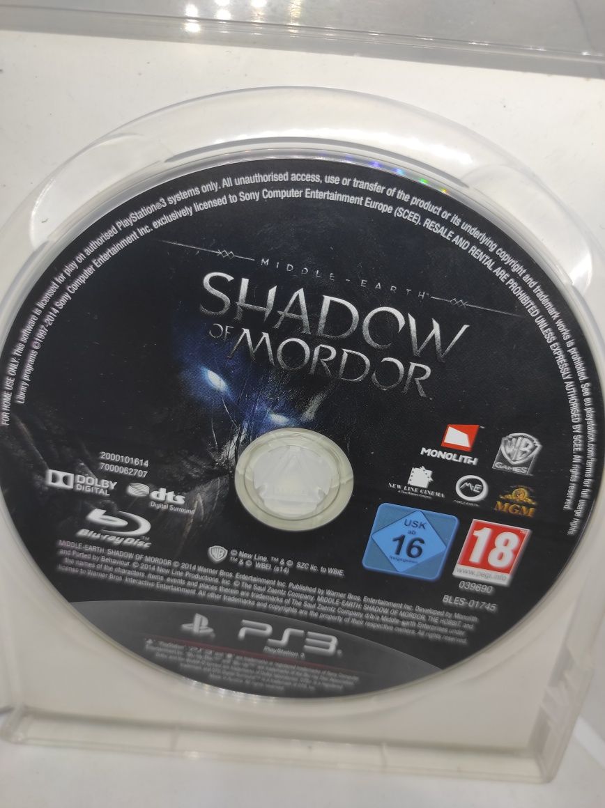 PS3 * Shadow of Mordor ps3 * Cień Mordoru ps3 tanie gry wysyłka