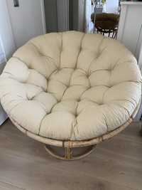 fotel bambusowy z poduszką