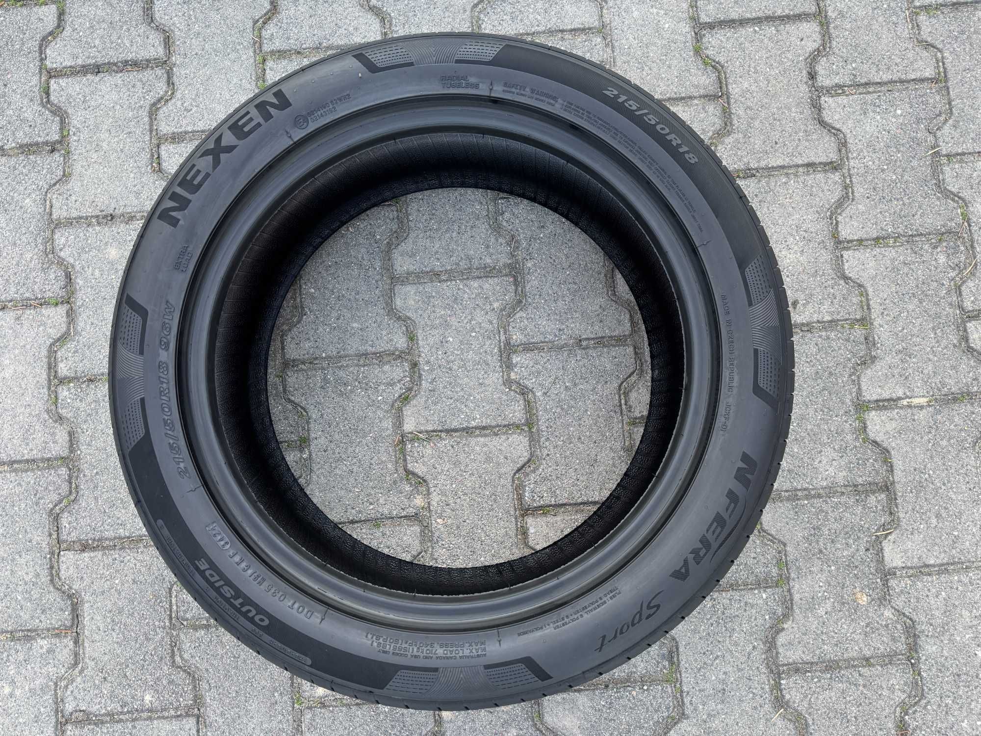 4x Nowe opony letnie 215/50r18 96W XL NEXEN N"Fera Sport (2024r)