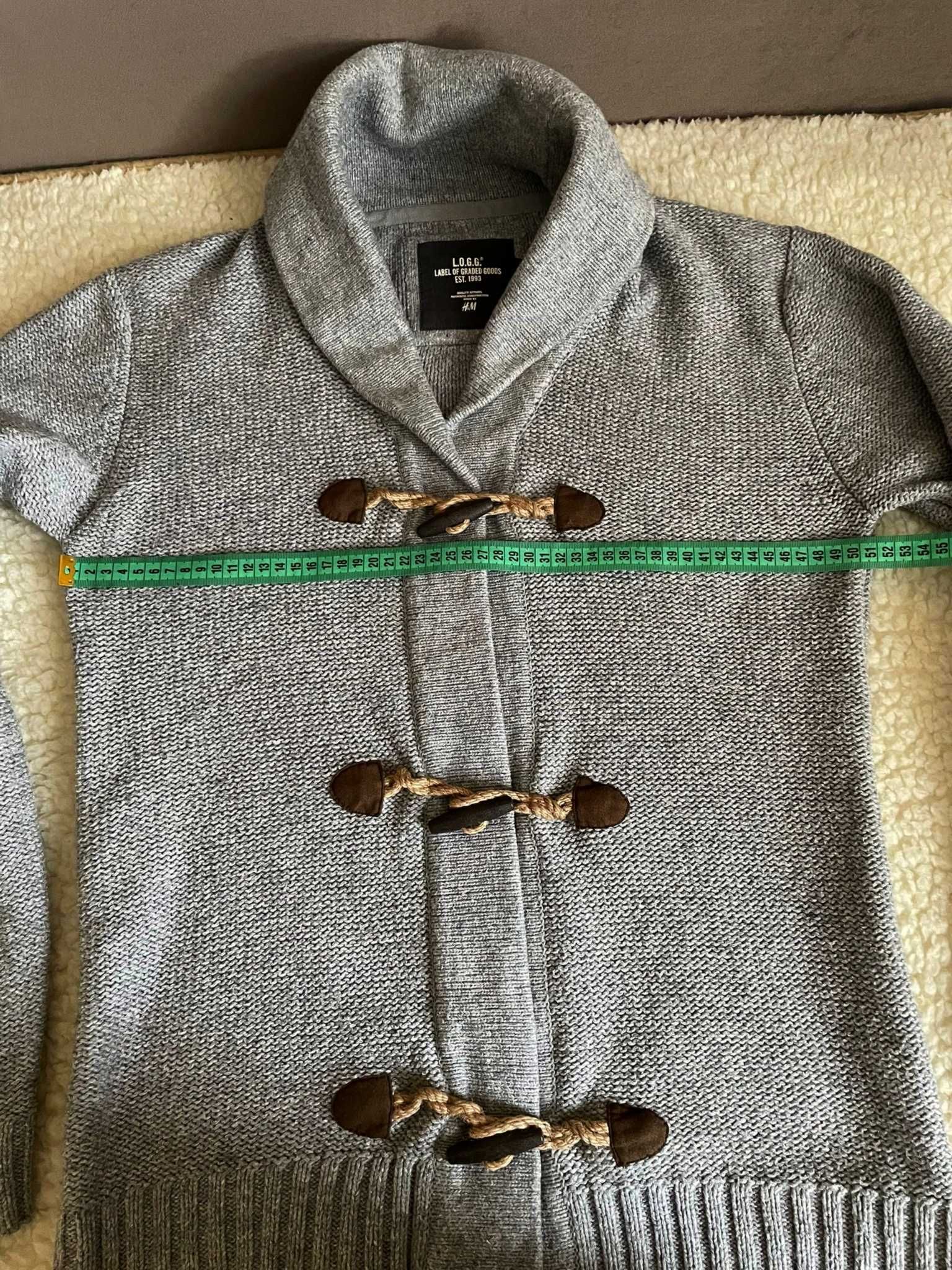 Sweter męski rozpinany, kardigan H&M, r. S/M.