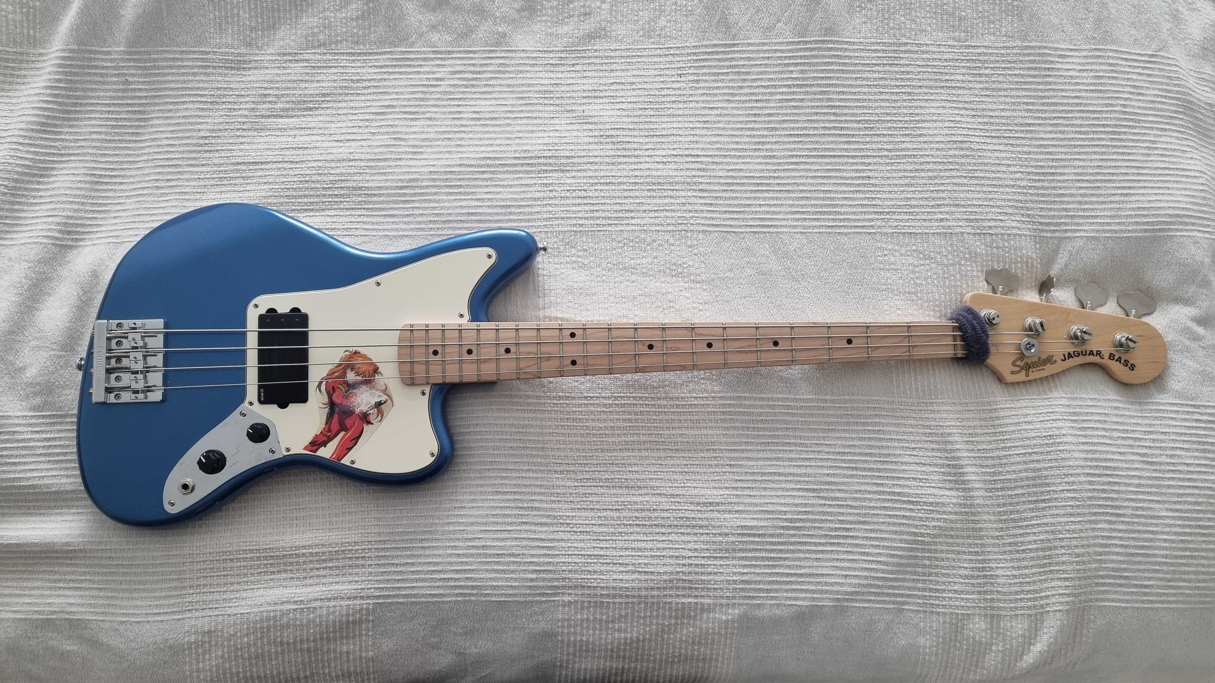 Gitara Basowa 32" - Squier Affinity Jaguar Bass H - MODDED + Flaty