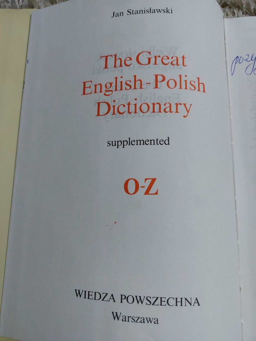 Wielki Słownik polsko-angielski angielsko-polski