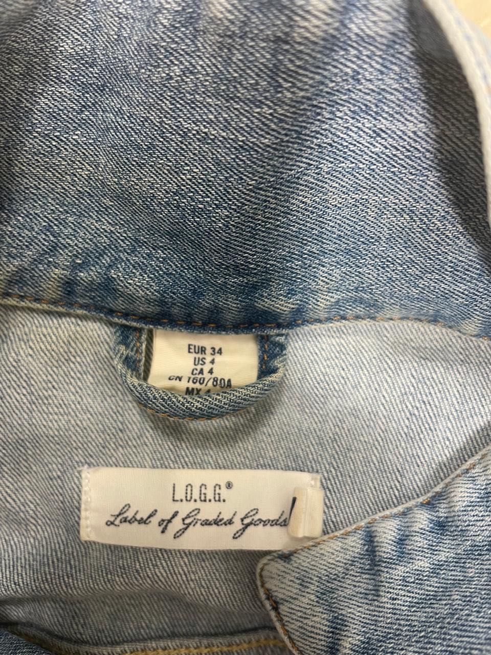 Женская джинсовая куртка LOGG H&M (размер s - xs)